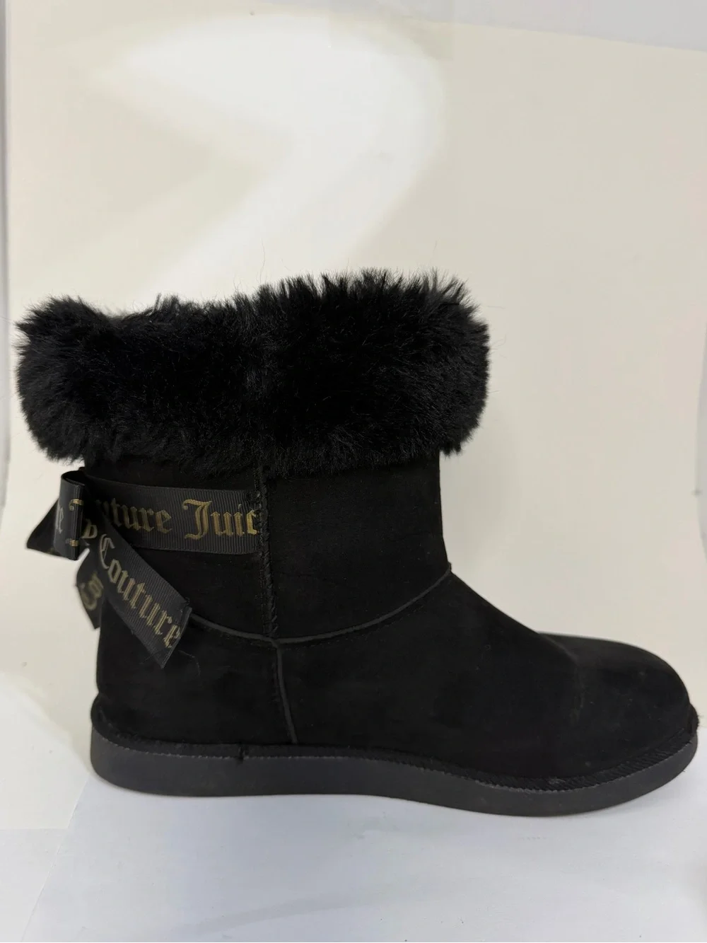 Juicy Couture King Cozy Bow Boots Black
